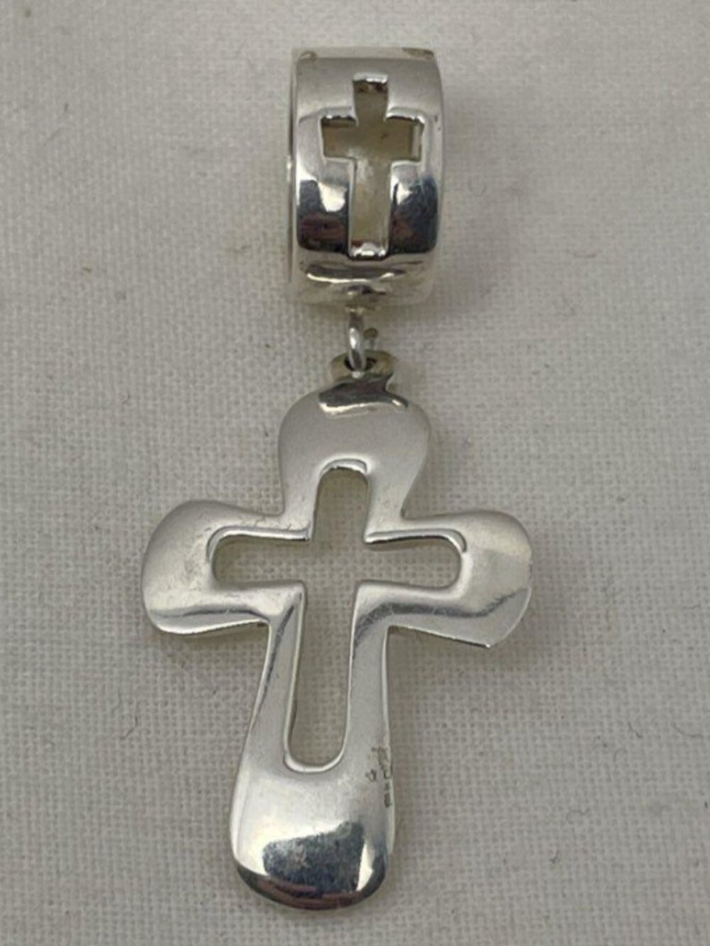 925 Silver Open Cross Pendant